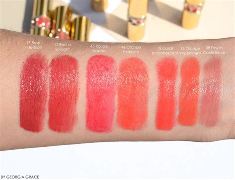 yves saint laurent rouge volupté shine oil-in-stick lipstick swatches|ysl rouge oil in stick.